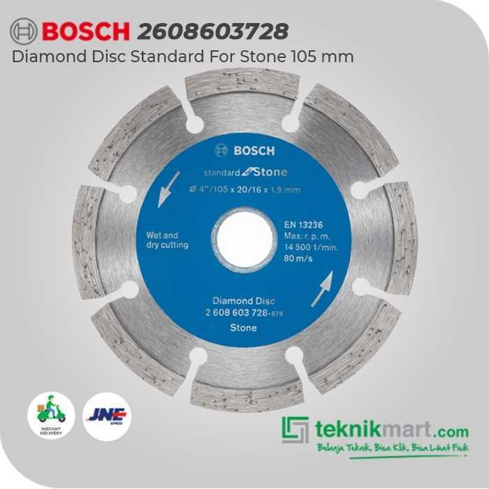 BOSCH DIAMOND CUTTING DISC STANDARD FOR MARBLE / GRANITE 105X20/16X1,7X8MM - Image 3
