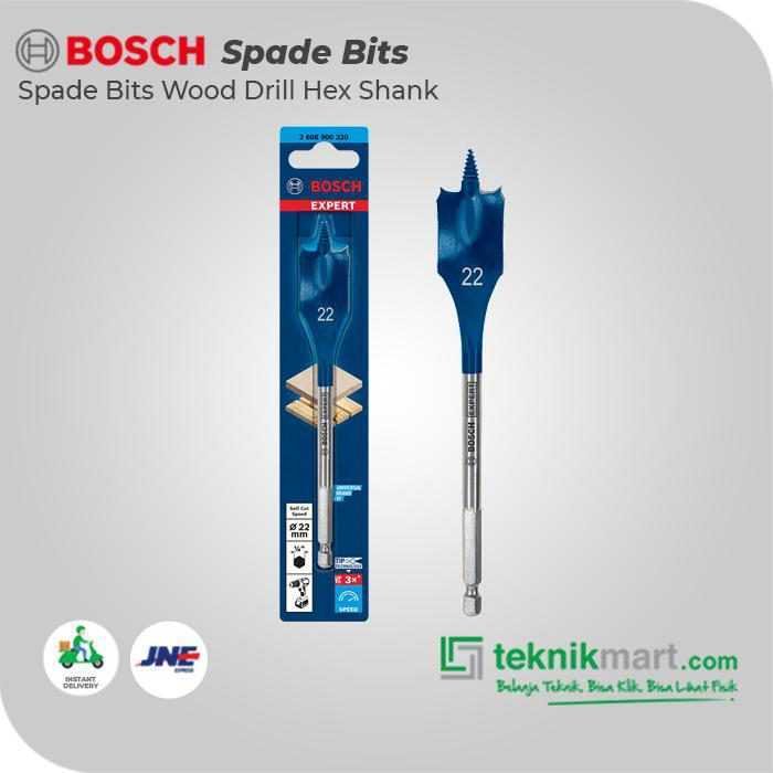 BOSCH SPADE BITS (SELF CUT SPEED) WOOD DRILL BITS 22X152MM HEX SHANK - Image 3