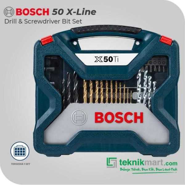 BOSCH 50 X-LINE DRILL & SCREWDRIVER BIT MIXED SET