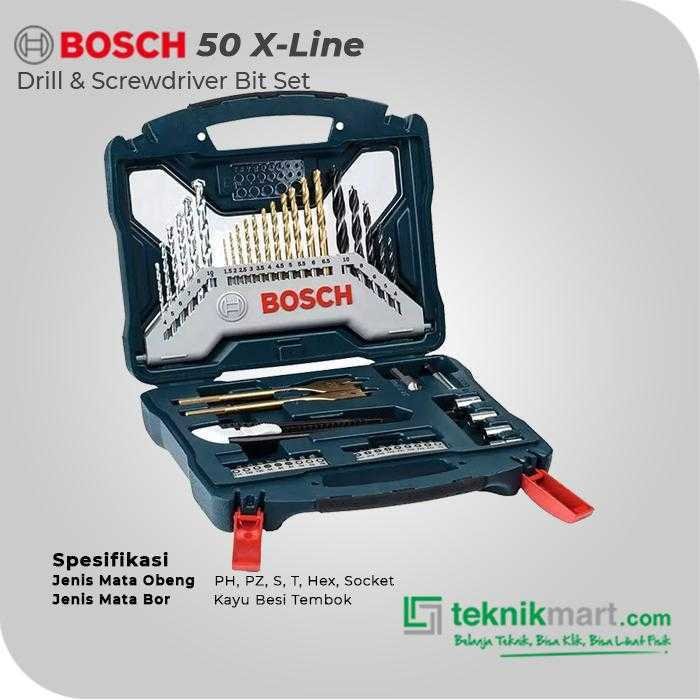 BOSCH 50 X-LINE DRILL & SCREWDRIVER BIT MIXED SET - Image 2