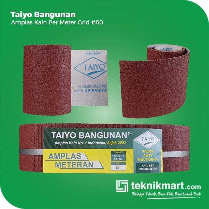 TAIYO BANGUNAN AMPLAS METERAN KAIN GRID #60 1 METER X 100 MM