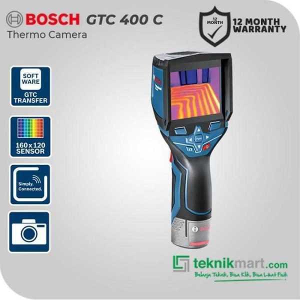 BOSCH GTC 400 C THERMAL / THERMOMETER CAMERA 12V 400 °C WITH DISPLAY 160X120 PIXEL