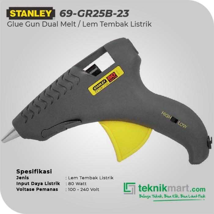 STANLEY 69-GR25B-23 GLUE GUN TRIGGER FEED DUAL MELT 80WATT 100-240VOLT ROUND PIN - Image 2
