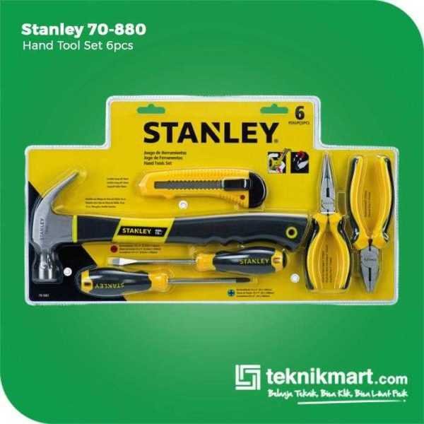 STANLEY 70-880 HAND TOOL SET 6PCS (1X CUTTER, 1X CLAW HAMMER, 2X SCREWDRIVER, 2X PLIER)
