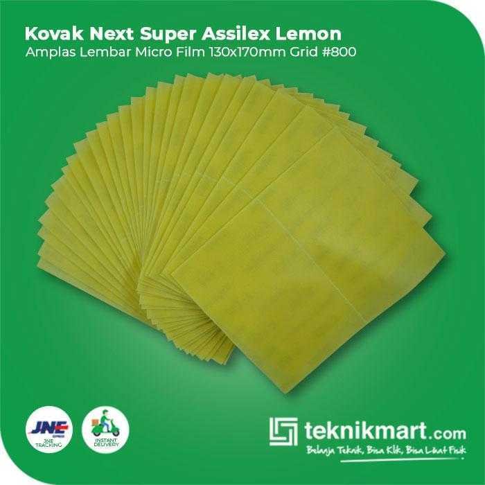 KOVAX SUPER ASSILEX LEMON AMPLAS SHEET KERTAS GRID #800 130X170MM - Image 3