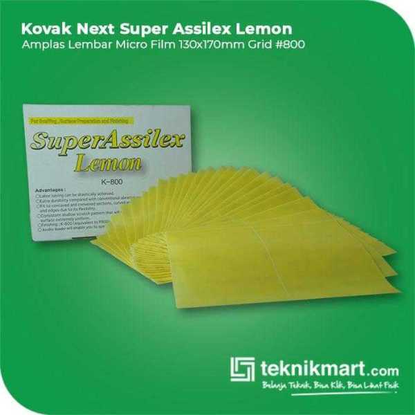 KOVAX SUPER ASSILEX LEMON AMPLAS SHEET KERTAS GRID #800 130X170MM