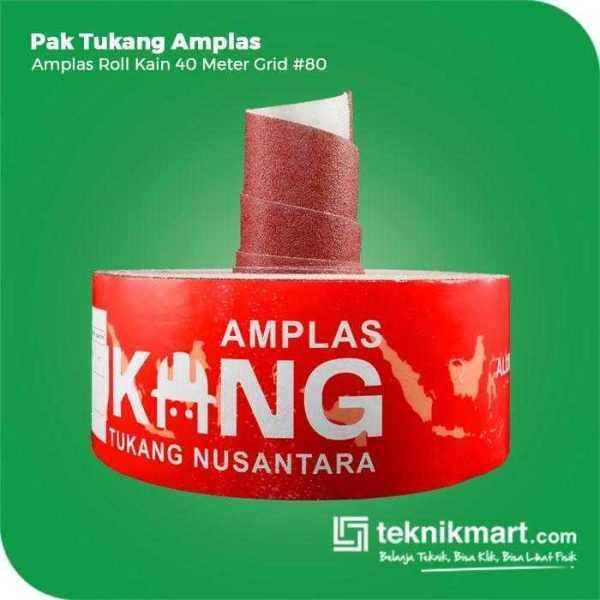 PAK TUKANG AMPLAS ROLL KAIN GRID #80 45 METER X 100 MM