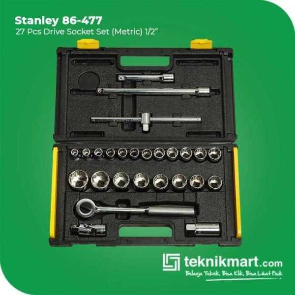 STANLEY 86-477 SOCKET SET SQ 1/2" 12PTS 27PCS METRIC