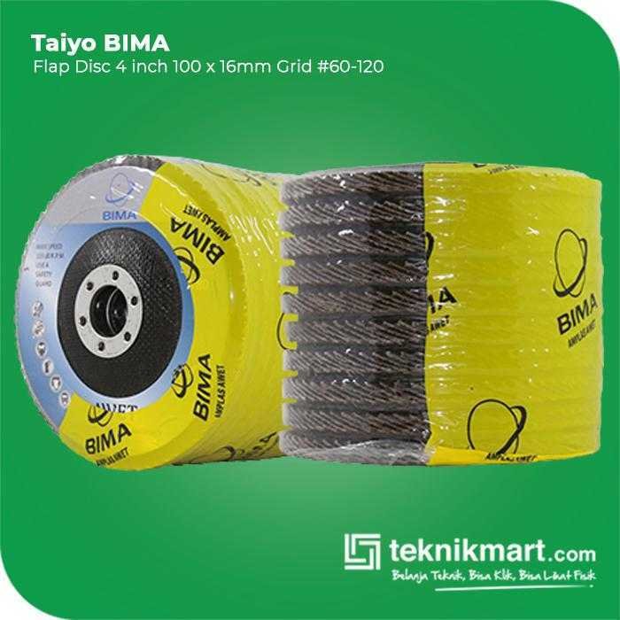 TAIYO A80 BIMA FLAP DISC GRID #80 100X16MM