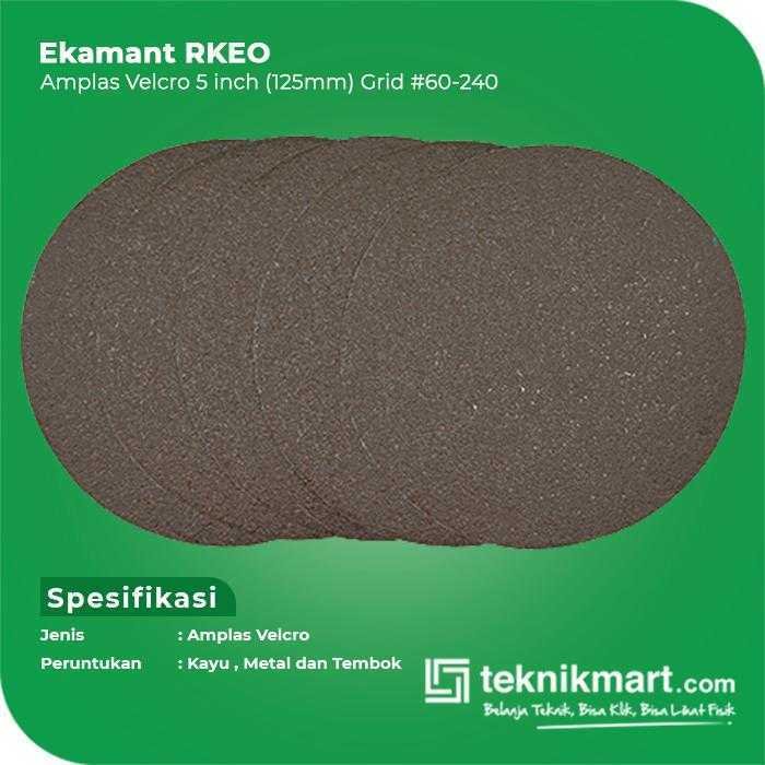 EKAMANT RKEO AMPLAS DISC VELCRO GRID #120 5 INCH - Image 2