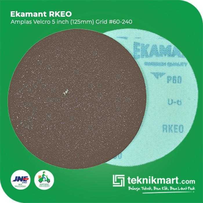 EKAMANT RKEO AMPLAS DISC VELCRO GRID #80 5 INCH - Image 3