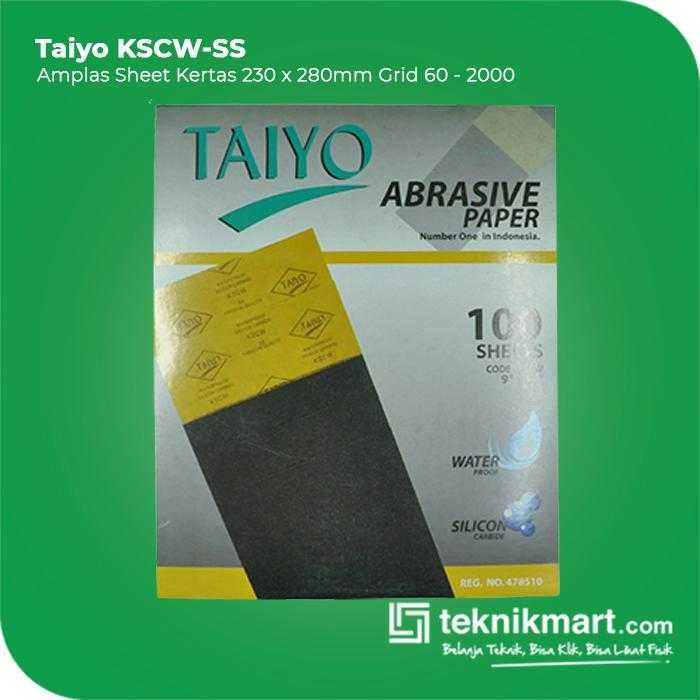 TAIYO SH-007 AMPLAS SHEET KERTAS GRID #600 230X280MM
