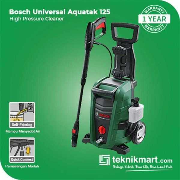 BOSCH UNIVERSAL AQUATAK 125 HIGH PRESSURE WASHER 1500WATT 125BAR
