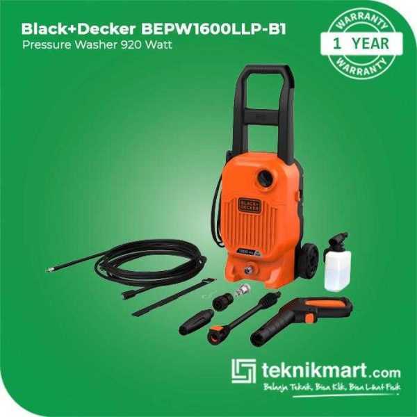BLACK AND DECKER BEPW1600LLP HIGH PRESSURE CLEANER 960WATT 90BAR