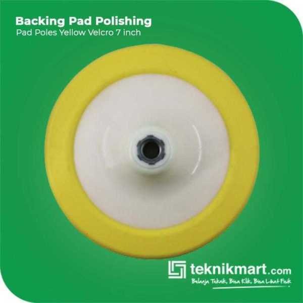 TAIYO BACKING PAD POLISHING YELLOW VELCRO 7 "