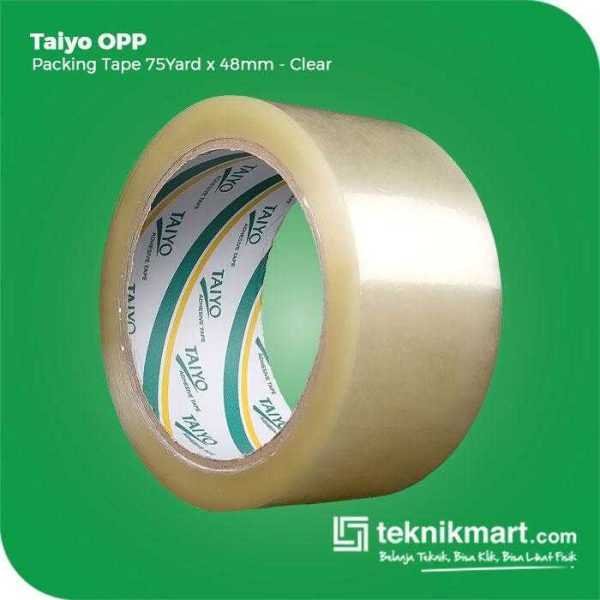 TAIYO OPP PACKING TAPE (LAKBAN PLASTIK) 75 YARD X 48 MM (CLEAR)