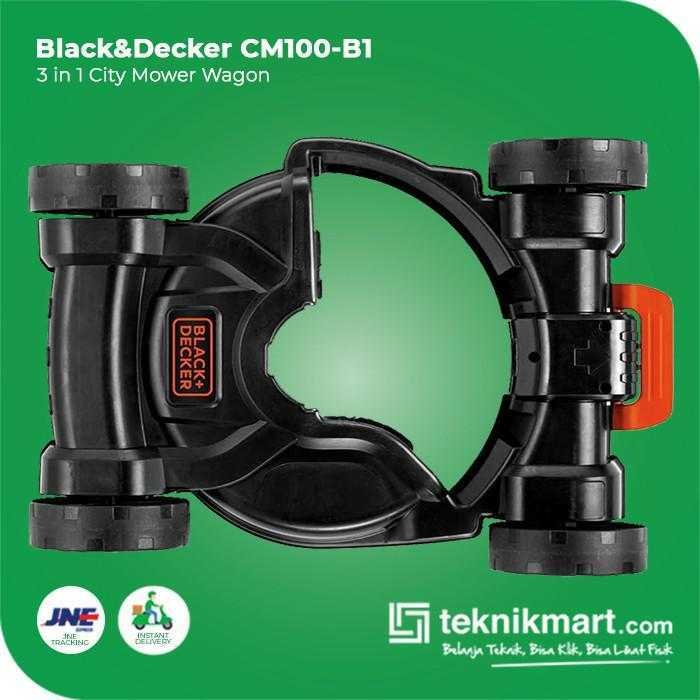 BLACK AND DECKER CM100 CITY MOWER WAGON 3 IN 1 ACC FOR GL4525, STC1820, STC1815, ST5530, ST4525, GL5028, STC1820D, ST5528, GL5530 - Image 3