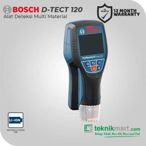 BOSCH D-TECT 120 DETECTOR WALL SCANNER 12VOLT (PLASTIC PIPES,METAL,LIVE WIRES)
