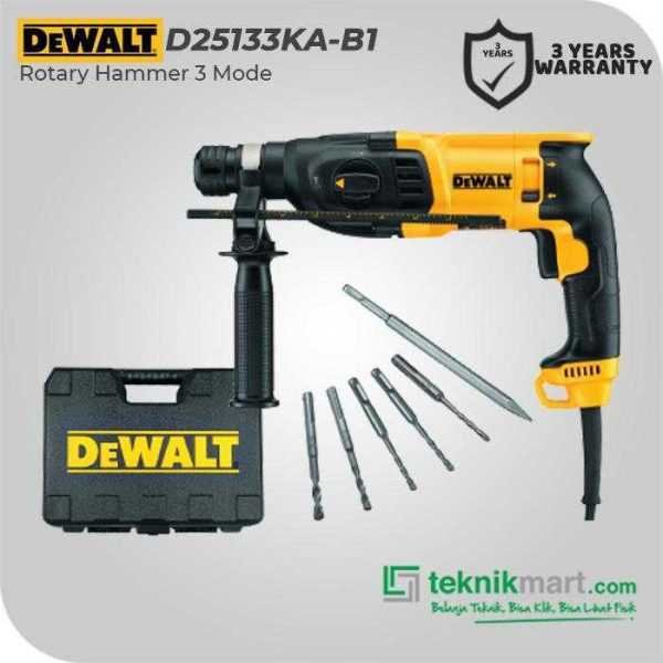 DEWALT D25133KA ROTARY HAMMER SDS PLUS 800WATT 26MM 3MODE WITH DRILL BIT