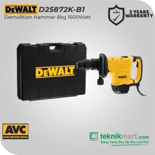 DEWALT D25872K DEMOLITION HAMMER SDS MAX 1600WATT 13.3JOULE