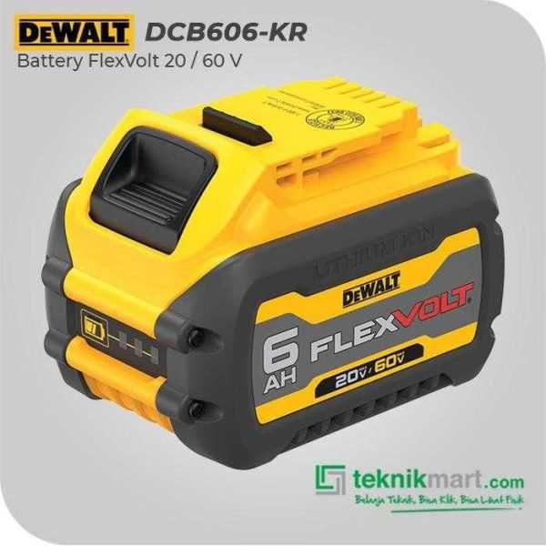 DEWALT DCB606 BATTERY FLEXVOLT 20/60VOLT MAX 6.0AH