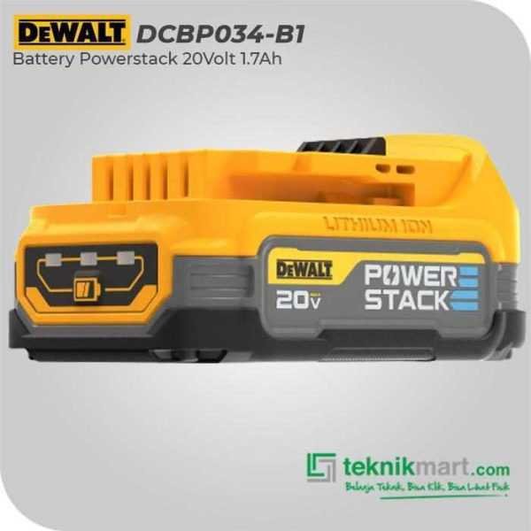 DEWALT DCBP034 BATTERY POWERSTACK 20VOLT 1.7AH
