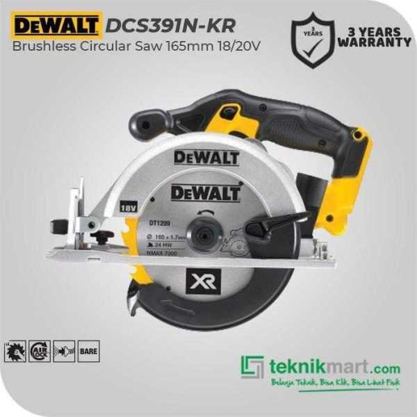 DEWALT DCS391N BRUSHLESS CIRCULAR SAW 18/20VOLT MAX 6INCH / 165MM (UNIT ONLY)