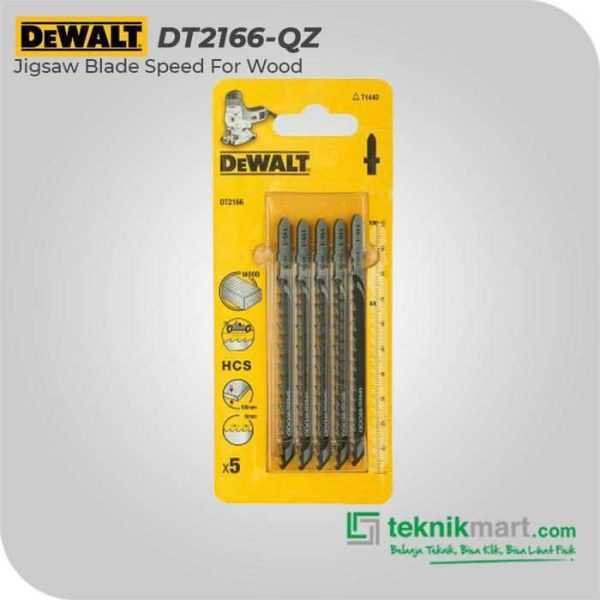 DEWALT DT2166-QZ JIGSAW BLADE SPEED FOR WOOD HCS T-SHANK 68MM