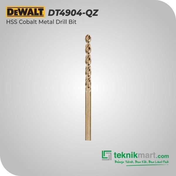 DEWALT DT4904-QZ HSS COBALT METAL DRILL BIT 4.0X43X75MM (2 PIECES)
