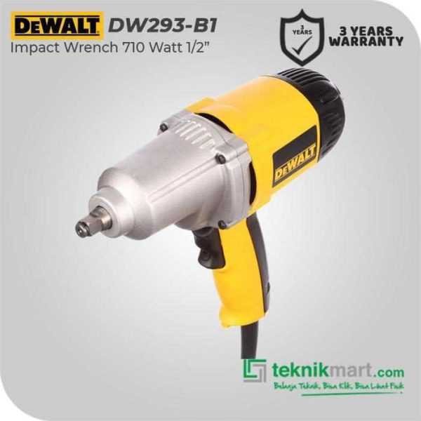 DEWALT DW293 IMPACT WRENCH WITH HOG RING HEAVY DUTY 710WATT 1/2"