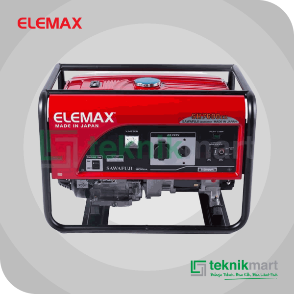 ELEMAX HONDA SH 7600 EX-R GASOLINE RECOIL GENSET 6,5KVA