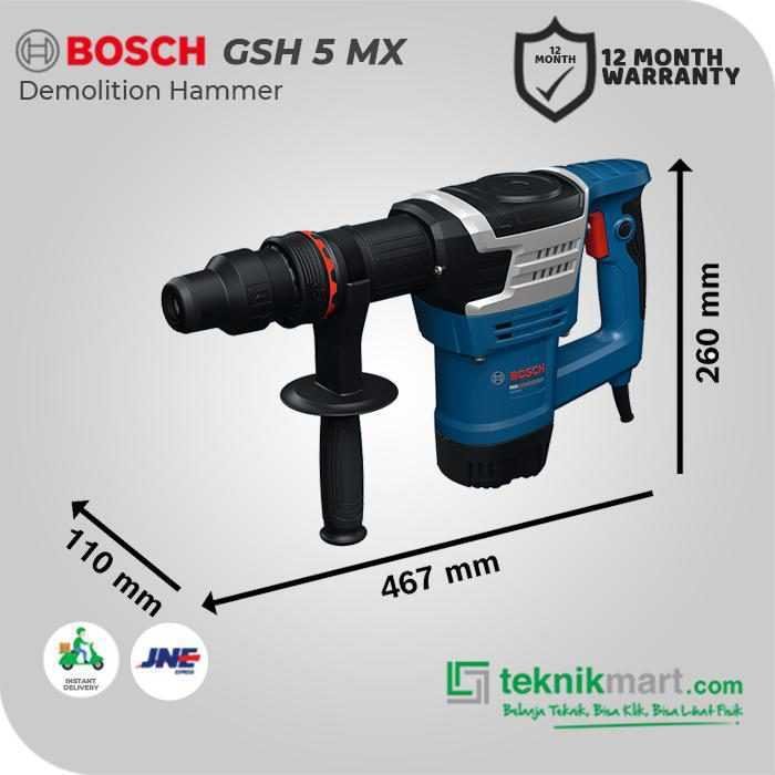 BOSCH GSH 5 MX DEMOLITION HAMMER 1100WATT 7.8JOULE SDS MAX - Image 3