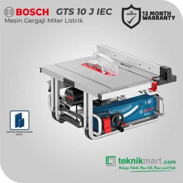 BOSCH GTS 10 J IEC TABLE SAW 1600W 254MM 3650RPM