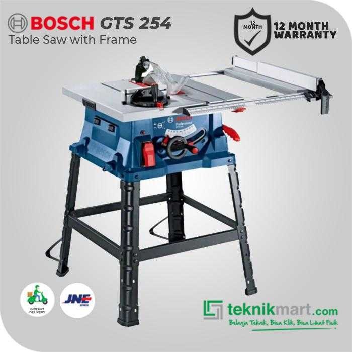 BOSCH GTS 254 TABLE SAW WITH FRAME 1800WATT 254MM 4300RPM - Image 3