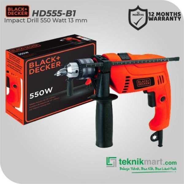 BLACK AND DECKER HD555 IMPACT DRILL 550WATT 13MM