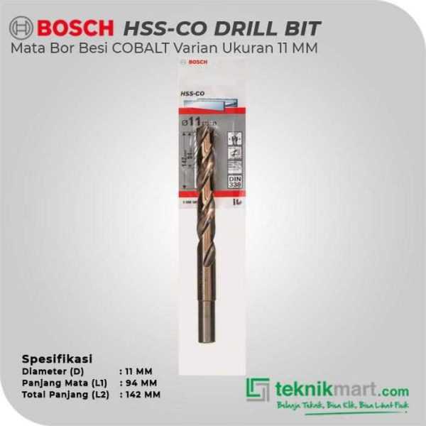 BOSCH HSS-CO METAL DRILL BIT 11X94X142MM (MATERIAL COBALT)