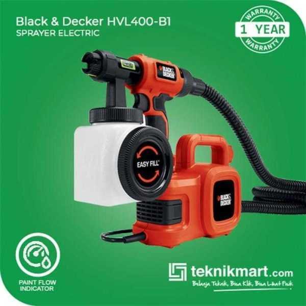 BLACK AND DECKER HVLP400 SPRAYER ELECTRIC 450WATT