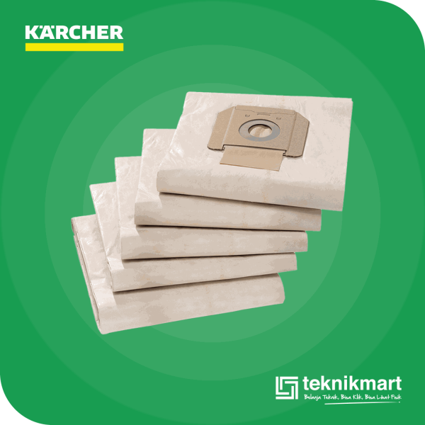 KARCHER PAPER FILTER BAGS FOR NT 48/1, NT 70/2 (CONTAINS 5 PCS)