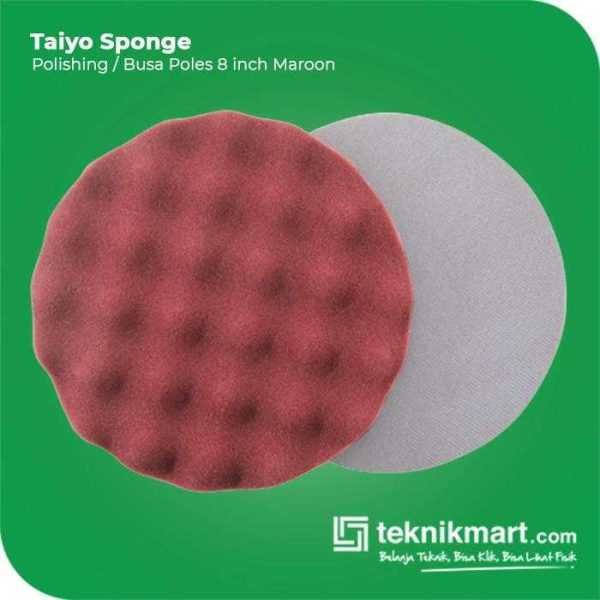 TAIYO WAFLED SPONGE POLISH MAROON 8"