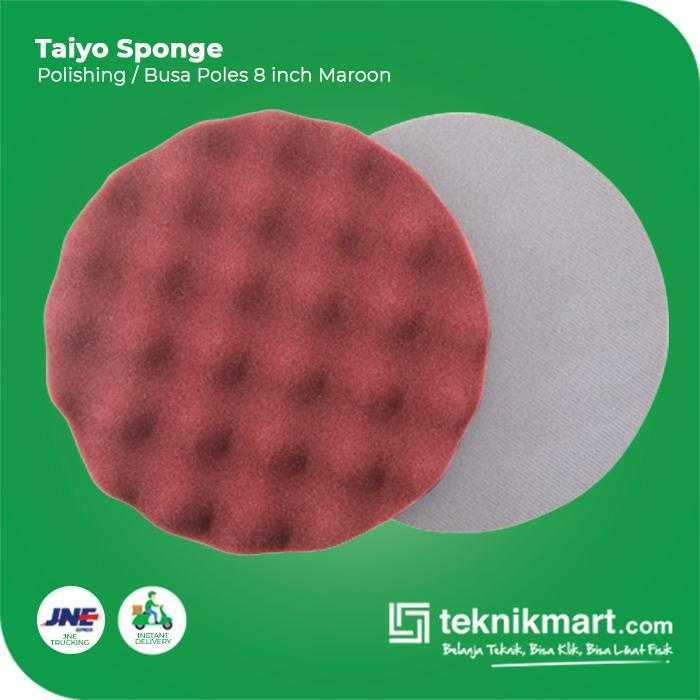 TAIYO WAFLED SPONGE POLISH MAROON 8" - Image 3
