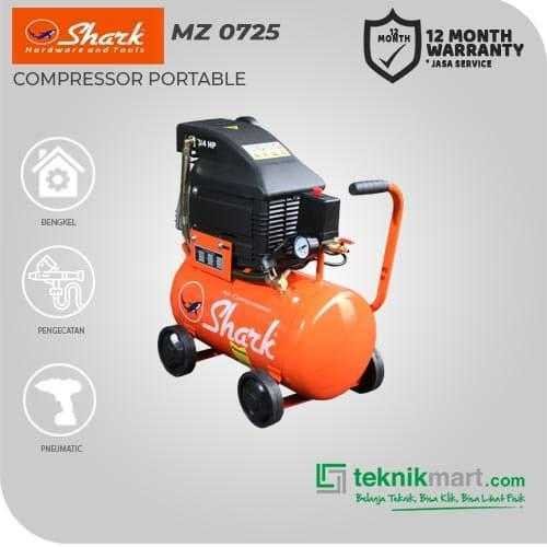 SHARK MZ 0725 COMPRESSOR 3/4HP PORTABLE