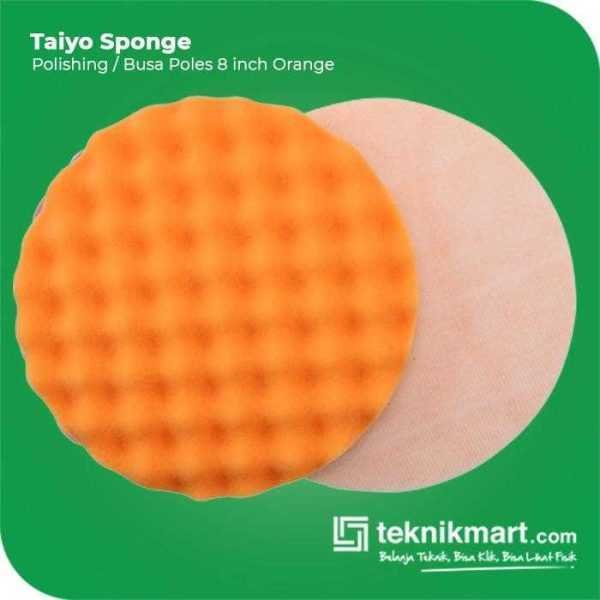 TAIYO WAFLED SPONGE POLISH ORANGE 8"