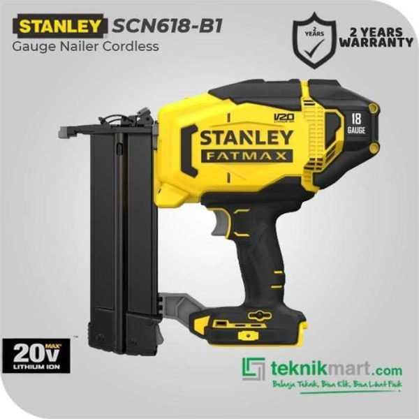 STANLEY SCN618 CORDLESS GAUGE NAILER 18/20V MAX (UNIT ONLY)