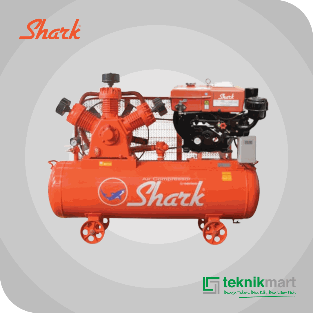 SHARK COMPRESSOR 15 HPU TA 120 SK DENGAN SHARK DIESEL ZS 1125 M