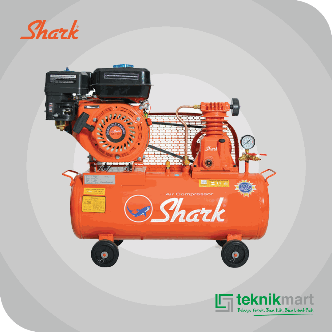 SHARK JZUE 5114 GE 30 COMPRESSOR 1/4 HPU TANKI 30L DENGAN ENGINE SE 162