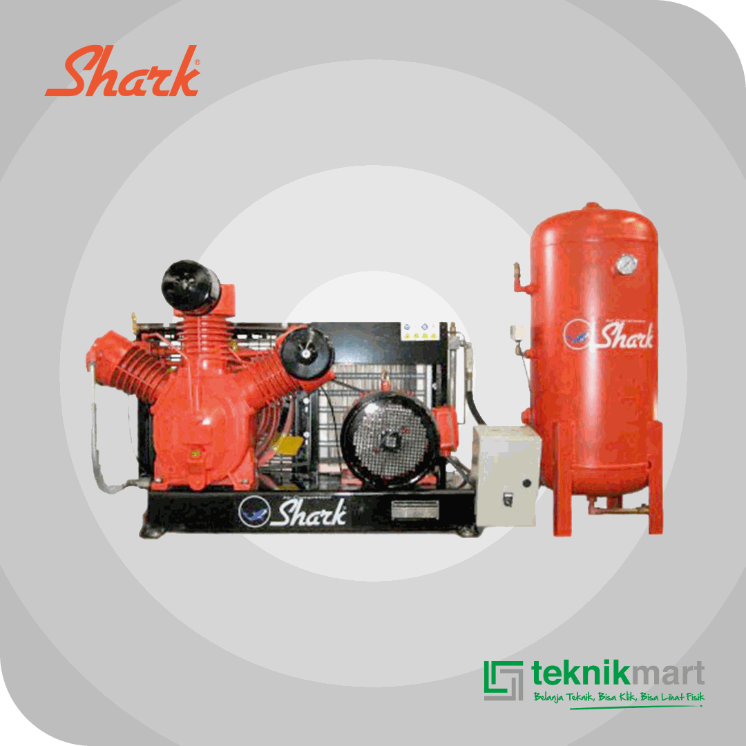 SHARK SBM 15 HIGH PRESSURE COMPRESSOR 15HP DENGAN AFTER COOLER