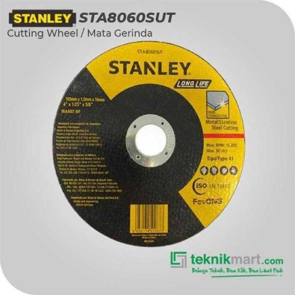 STANLEY STA8060SUT CUTTING WHEEL FOR STAINLESS STEEL 100X1.0X1.6MM
