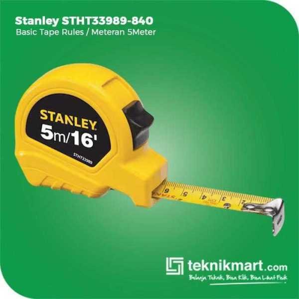 STANLEY STHT33989 BASIC TAPE RULES METRIC/IMPERIAL 5M/16"X19MM