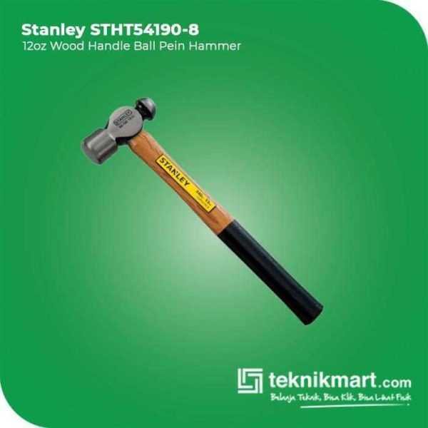 STANLEY STHT54190-8 BALLPEIN HAMMER WOOD HANDLE 13OZ