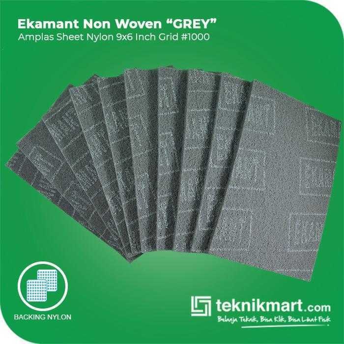 EKAMANT NON WOVEN GREY AMPLAS SHEET BUSA GRID #1000 6X9INCH